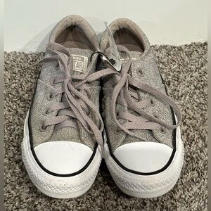 Converse All Star Low Tops Gray and White Womens Size 5